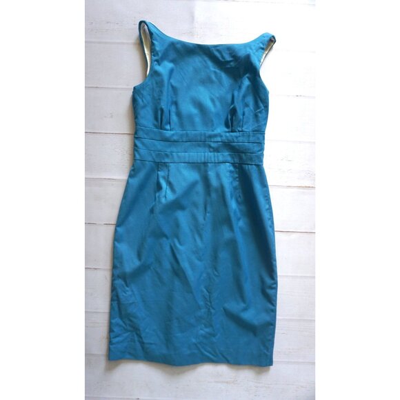 J.Crew Women Blue Sheath Dress – Size 8 - Picture 3 of 6